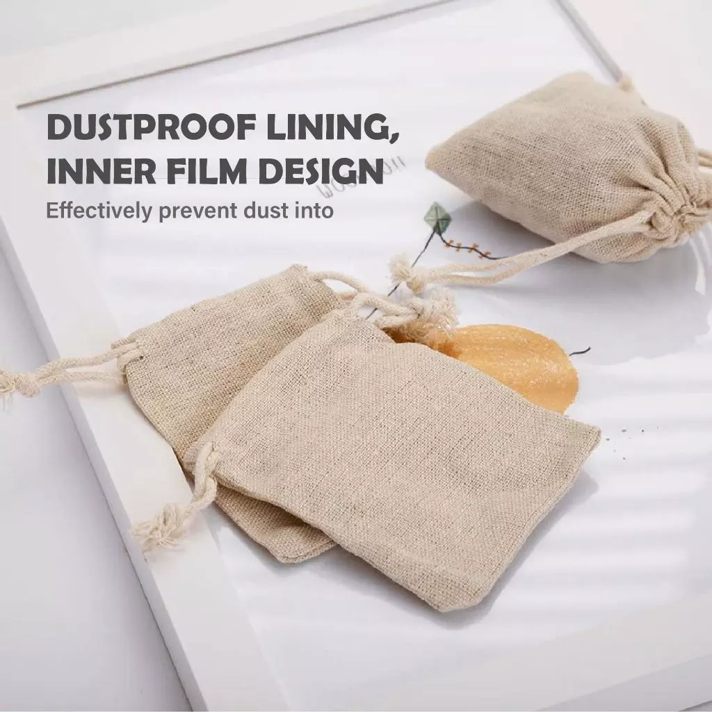 Pouch Bag Drawstring Bag Burlap Bag Linen Jewelry Bag Storage Gift Bag Laundry Bag Mini Cloth Bag Perfume Bag 麻布袋