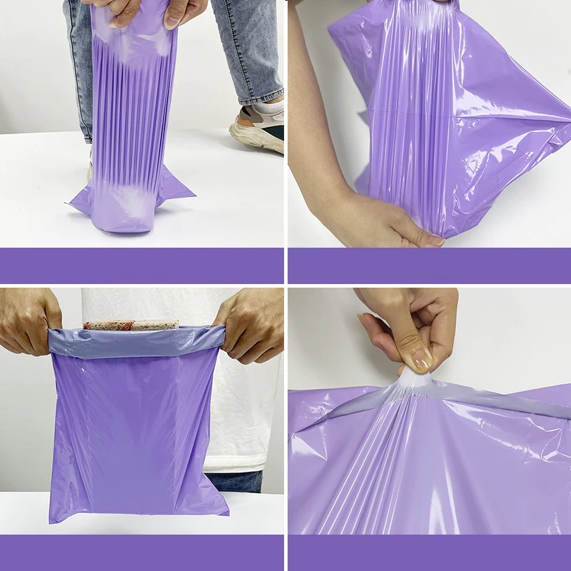 Courier Bag 0.10mm± Thickness 100pcs/Roll Parcel Bag No Pocket Flyer Plastik Courier Plastic Pos Kurier Plastik Mailing 快递袋