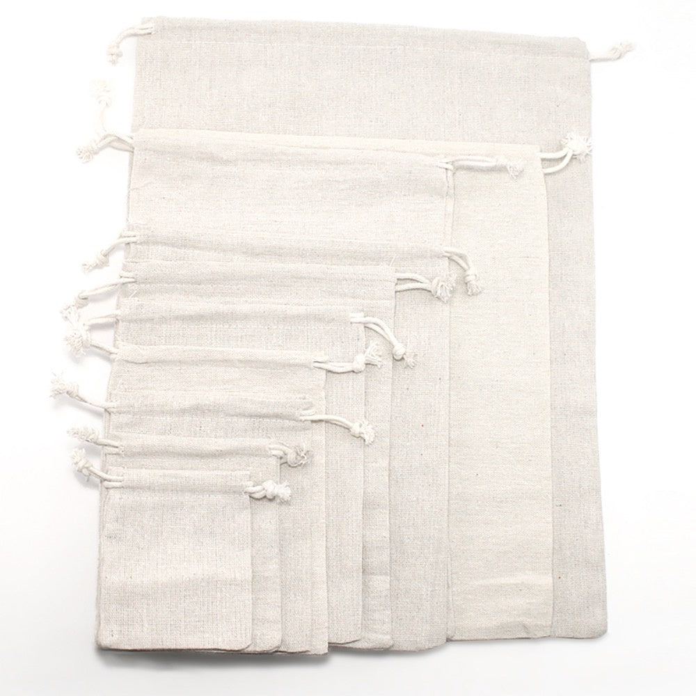 Pouch Bag Drawstring Bag Burlap Bag Linen Jewelry Bag Storage Gift Bag Laundry Bag Mini Cloth Bag Perfume Bag 麻布袋