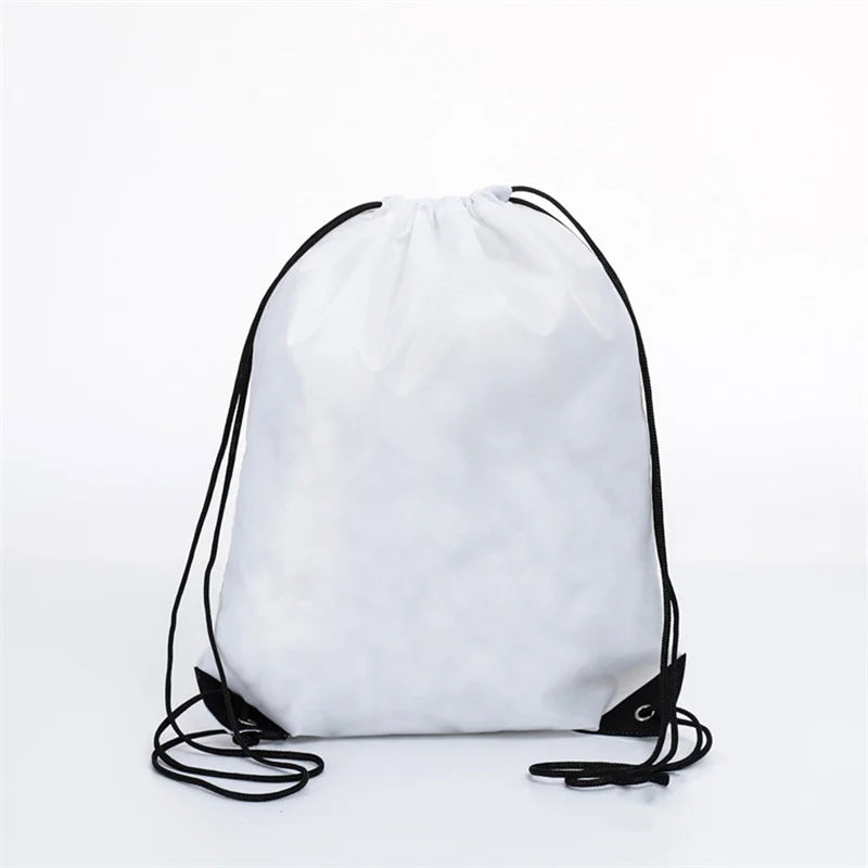 Polyester Drawstring Bag Waterproof Sport Bag Outdoor Storage Bag String Backpack Gym Hiking Marathon Beg Sukan 运动袋运动包