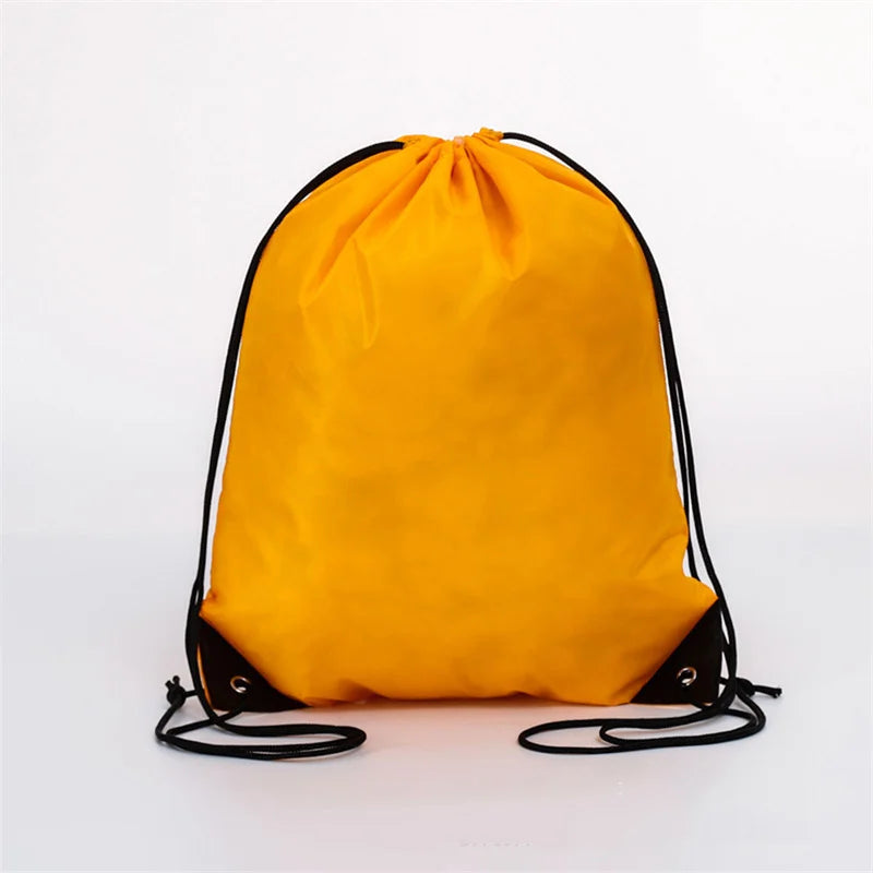 Polyester Drawstring Bag Waterproof Sport Bag Outdoor Storage Bag String Backpack Gym Hiking Marathon Beg Sukan 运动袋运动包