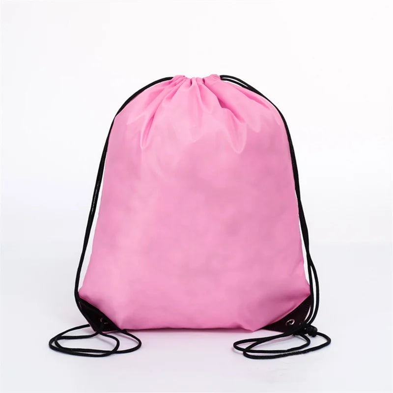 Polyester Drawstring Bag Waterproof Sport Bag Outdoor Storage Bag String Backpack Gym Hiking Marathon Beg Sukan 运动袋运动包