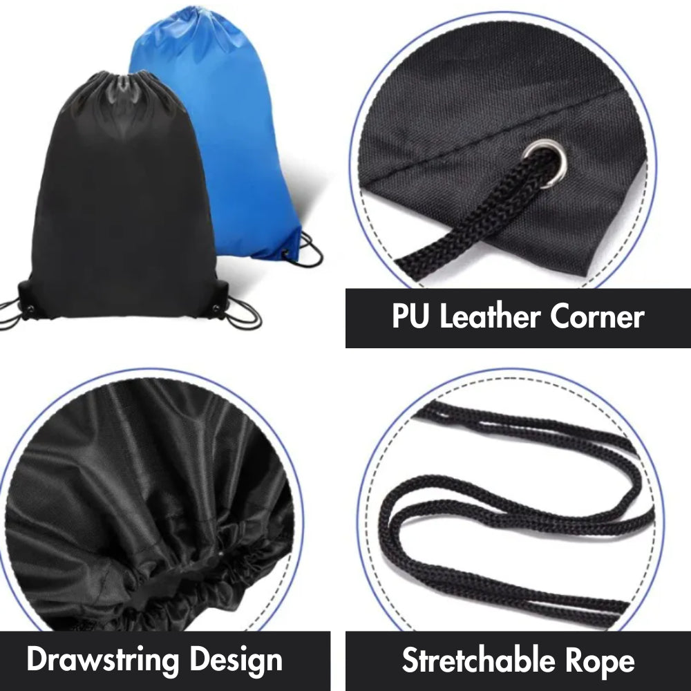 Polyester Drawstring Bag Waterproof Sport Bag Outdoor Storage Bag String Backpack Gym Hiking Marathon Beg Sukan 运动袋运动包