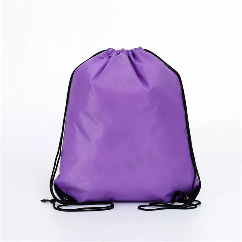 Polyester Drawstring Bag Waterproof Sport Bag Outdoor Storage Bag String Backpack Gym Hiking Marathon Beg Sukan 运动袋运动包