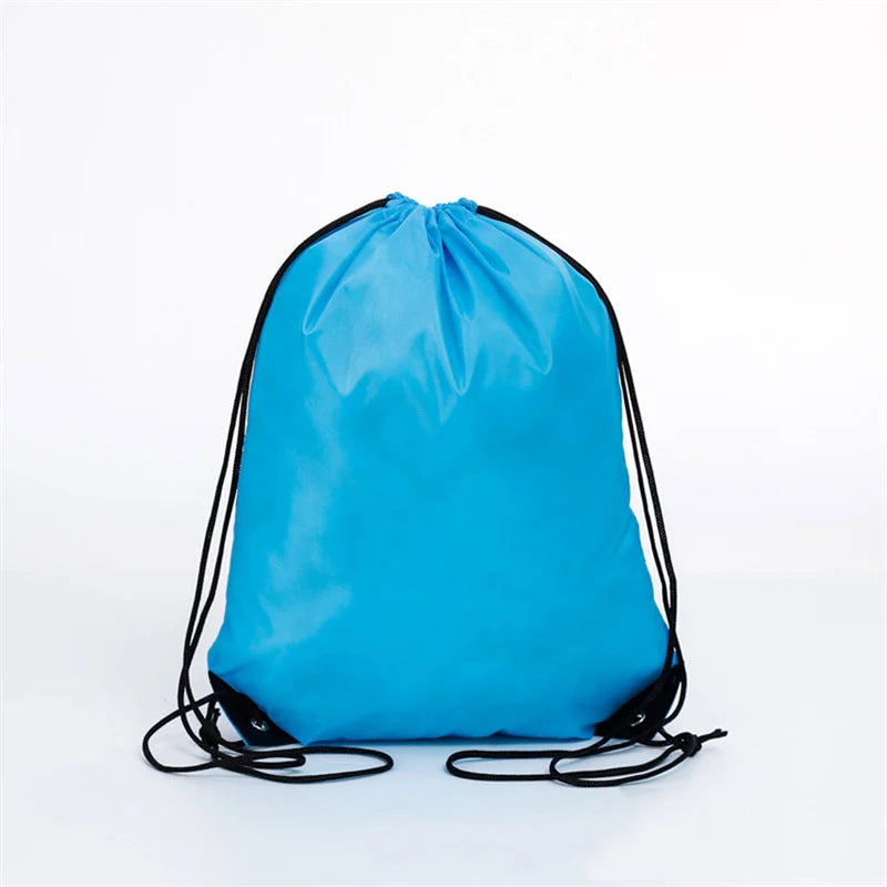 Polyester Drawstring Bag Waterproof Sport Bag Outdoor Storage Bag String Backpack Gym Hiking Marathon Beg Sukan 运动袋运动包