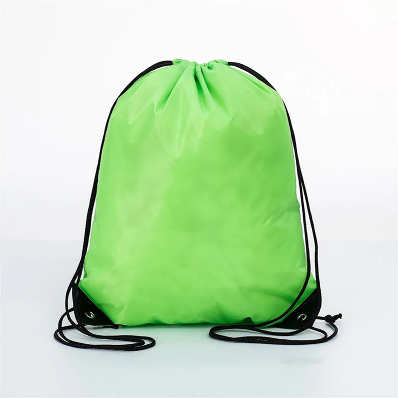 Polyester Drawstring Bag Waterproof Sport Bag Outdoor Storage Bag String Backpack Gym Hiking Marathon Beg Sukan 运动袋运动包