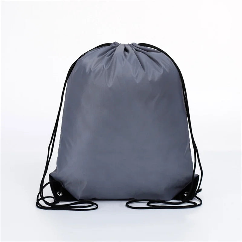 Polyester Drawstring Bag Waterproof Sport Bag Outdoor Storage Bag String Backpack Gym Hiking Marathon Beg Sukan 运动袋运动包