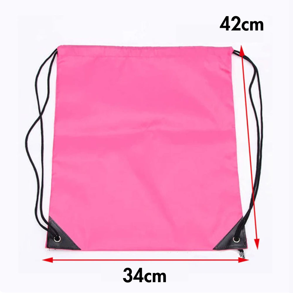 Polyester Drawstring Bag Waterproof Sport Bag Outdoor Storage Bag String Backpack Gym Hiking Marathon Beg Sukan 运动袋运动包