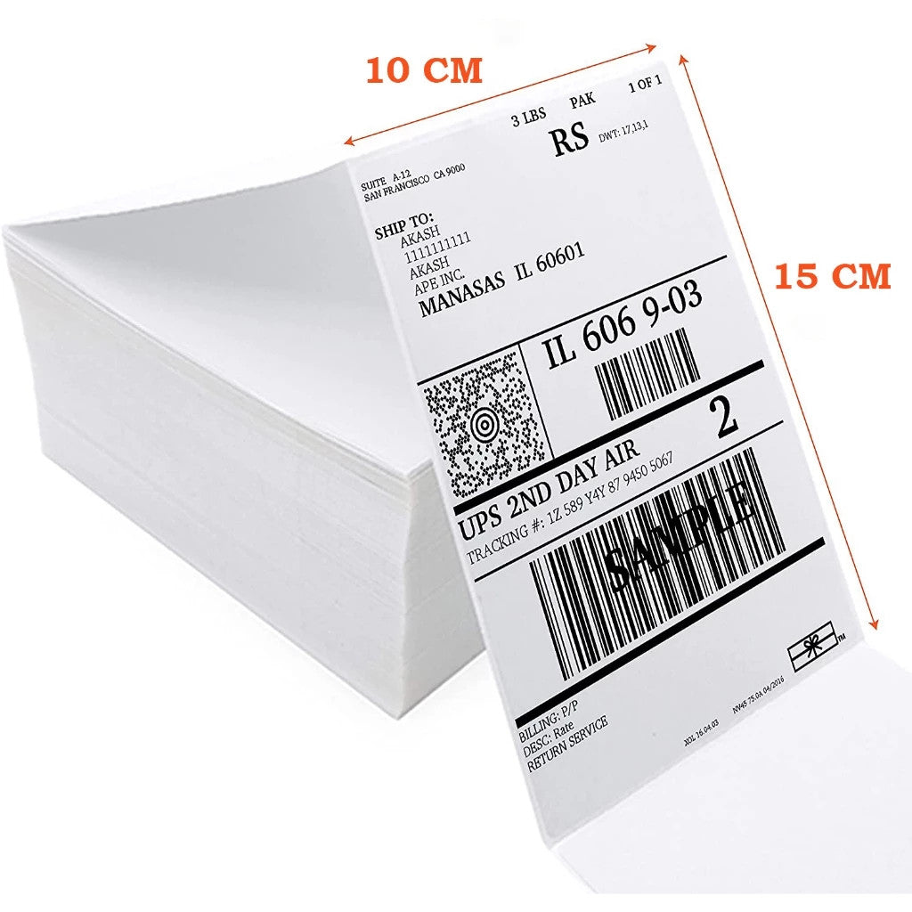 A6 Thermal Sticker 500pcs Stacked AWB Label A6 Size 10*15 cm Airway Bill Consignment Note Thermal Bill