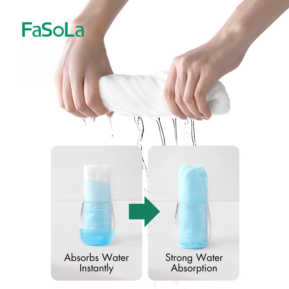 FaSoLa 2pcs Disposable Bath Towel 100*70cm Skin Friendly Thickened & Strong Water Absorption 一次性浴巾毛巾