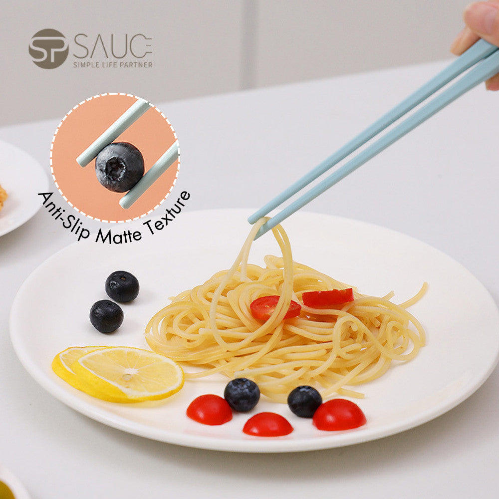 5 Pairs Cute Alloy Chopsticks Anti-Slip Matte Texture Eco-Friendly Reusable Dishwasher Safe 5双合金餐筷防滑