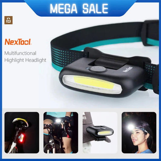 NexTool Multifunction LED Head Lamp 170 Lumens Bicycle Light Camping Light Fishing IPX4 Waterproof Rechargeable LED 头灯