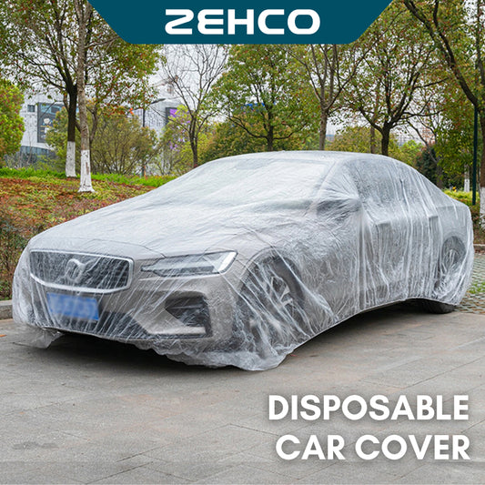 Transparent Car Cover Disposable PE Car Cover Protection Resistant Outdoor Dustproof Waterproof 一次性车衣