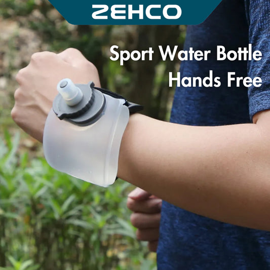 BPA FREE Wrist Bottle Hiking with Strap Bite & Drink Sport Water Bottle Leakproof Running Marathon Cycling 食品级手腕水壶运动水壶