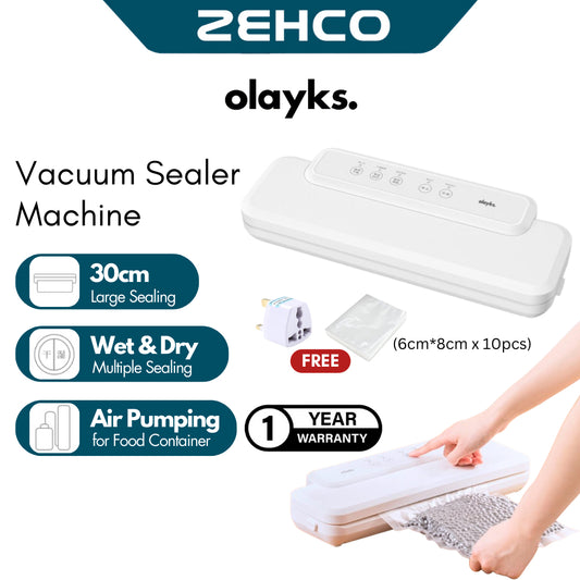 Olayks Vacuum Sealer Machine Automatic Wet & Dry Use Food Sealing Machine Food Vacuum Machine Kitchen 真空机 / 真空包裝机