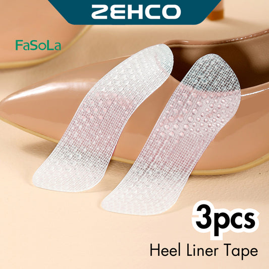 FaSoLa 3pcs Heel Liners Tape Adhesive 4D Foam Comfortable Anti Blister Tape Shoe Heel Tape Foot Care Tape 防磨脚贴高跟鞋防滑贴