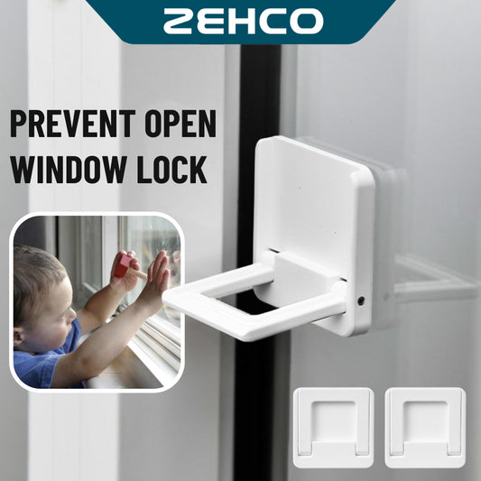 2pcs Window Lock Prevent Open Child Safety Lock Door Restrictor for Sliding Window Sliding Door Stopper 锁扣儿童窗户安全锁