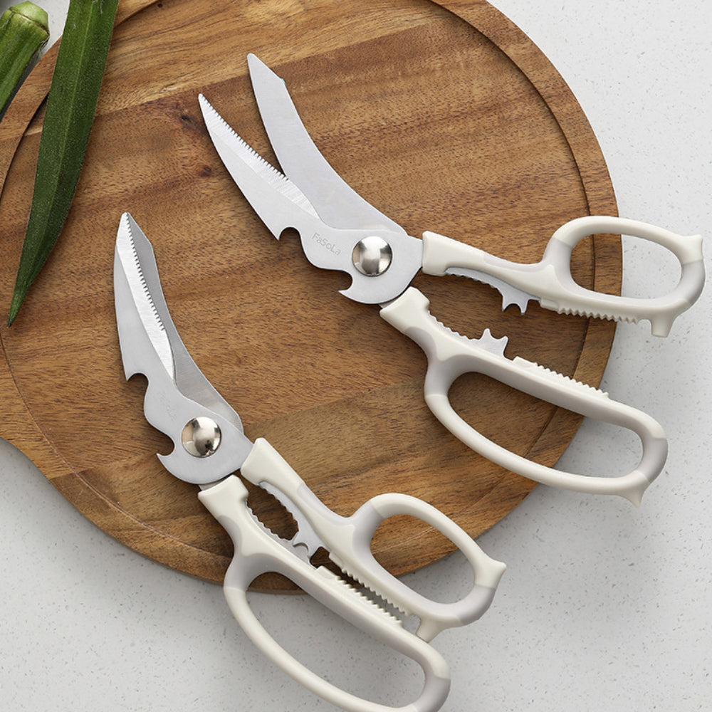 FaSoLa Multipurpose Kitchen Scissor Heavy Duty Stainless Steel Bone Meat Cutter Shears Tools Gunting Dapur 多功能不锈钢厨房剪刀