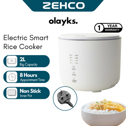 Olayks 2L Smart Rice Cooker 400W 8H Reservation Non Stick Pot Multifunction Rice Cooker Periuk Nasi Elektrik 智能电饭煲