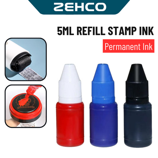 5ml Refill Ink for Privacy Roller Stamp Chop Seal Roller Stamp Ink Security Roller Stamp Ink Stamp Chop Refill Ink
