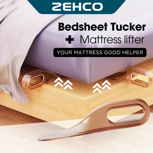 2 In 1 Bed Sheet Tucker Mattress Lifter Bed Making Tools Ergonomic Mattress Wedge Elevator Pengangkat Tilam 铺床单神器床垫抬高器