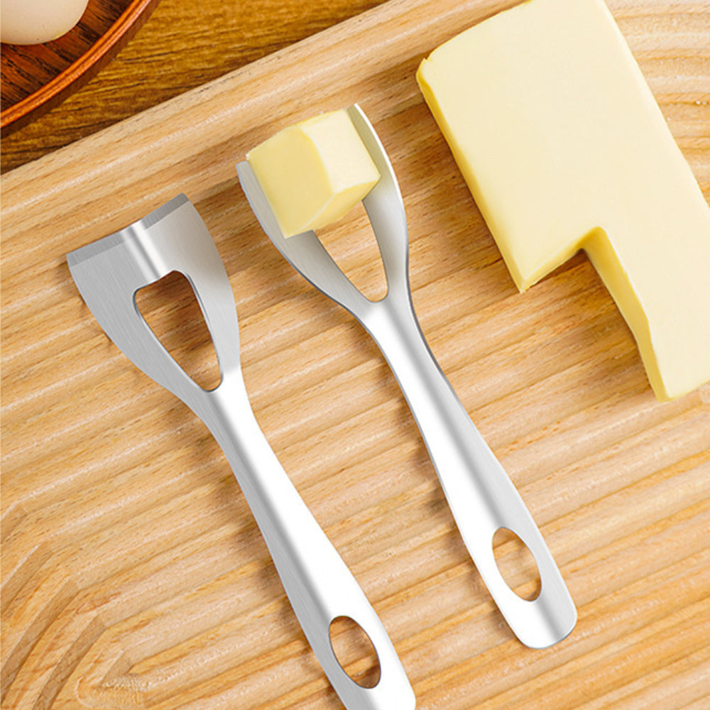 Butter Cutter Stainless Steel Butter Spreader Butter Knife Cheese Dough Cutters Pisau Cutter 牛油切刀