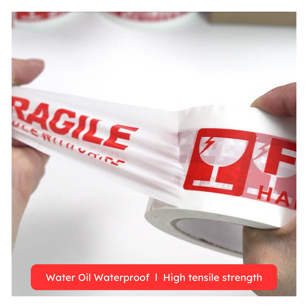 Fragile OPP Tape 45mmx160 Yards (160 Meter) Clear Fragile Tape
