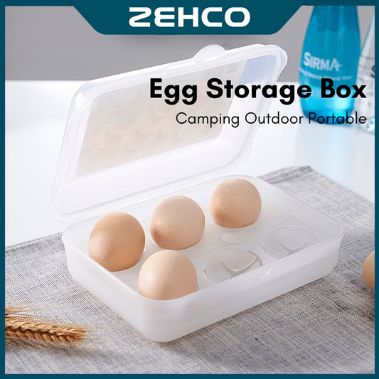 Portable 6 Grid Egg Storage Box Outdoor Camping Egg Box Rack Egg Container Kotak Simpan Telur 鸡蛋盒子鸡蛋收纳盒