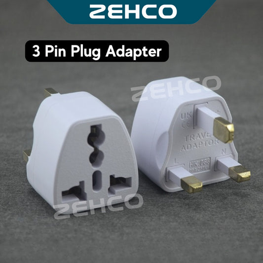 3 Pin Universal China Plug Converter China Plug Adapter 3 Pin China Plug Socket US/EU/AU to UK Plug Adaptor 英规转换插头