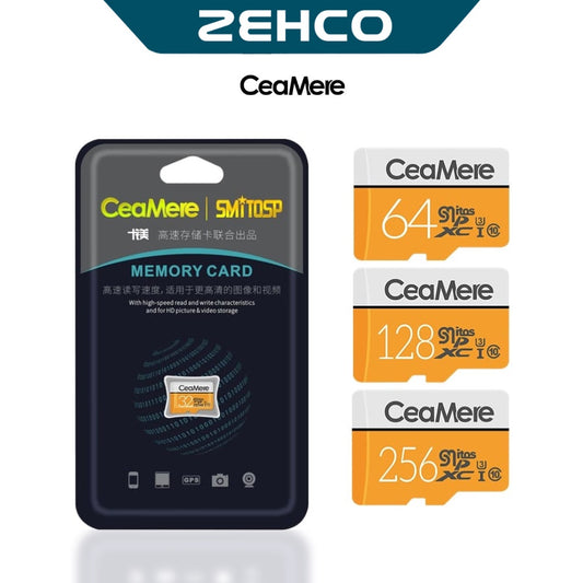 CeaMere Class10 High Speed TF Card Micro SD Card Memory Card HC XC Memory Card 16GB/32GB/64GB/128GB【Free Card Reader】