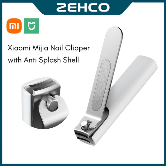 Mijia Anti Splash Nail Clipper with Cover Stainless Steel Pedicure Care Nail Cutter Professional File Penyepit Kuku 指甲刀