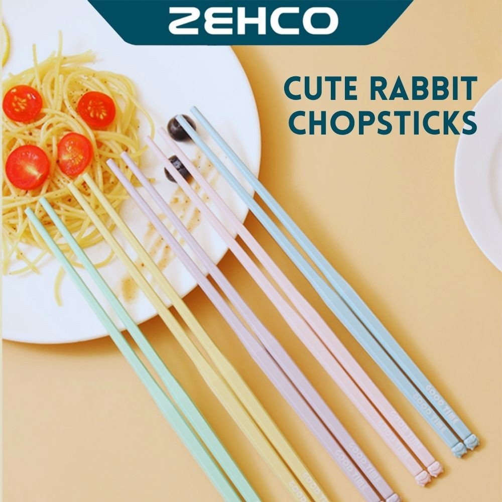 5 Pairs Cute Alloy Chopsticks Anti-Slip Matte Texture Eco-Friendly Reusable Dishwasher Safe 5双合金餐筷防滑
