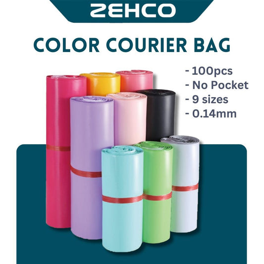 Courier Bag 100pcs/Roll Parcel Bag No Pocket Flyer Plastik Courier Plastic Pos Kurier Plastik Mailing 快递袋