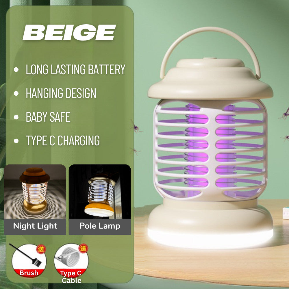 Electric Mosquito Killer Lamp with Night Light Portable Rechargeable Mosquito Insect Trap Lamp 灭蚊灯