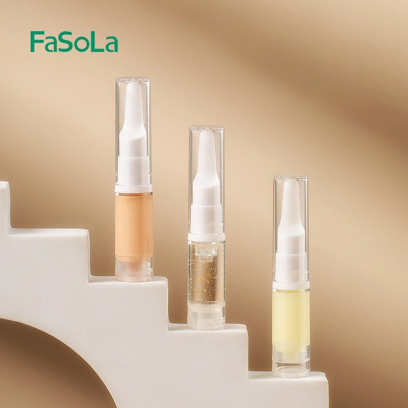 FaSoLa Travel Vacuum Bottle 5ml Airless Pump Portable Travel Bottle Refill 旅行真空按压瓶罐【FREE LABEL】
