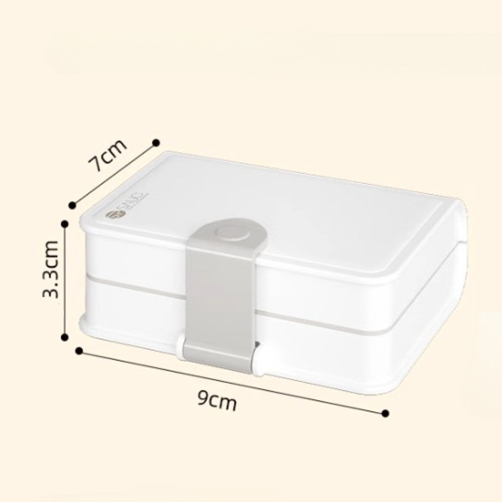 8-Compartment Medicine Box Portable Pill Case Sealed Moisture-Proof Medicine Splitter Box 8格药盒