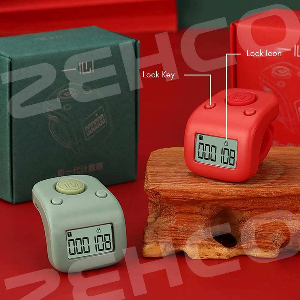 Zehco Digital Tasbih Counter Tally Counter with LED Display USB Rechargeable Mini Prayer Counter Clicker Tasbih Jari 计数器