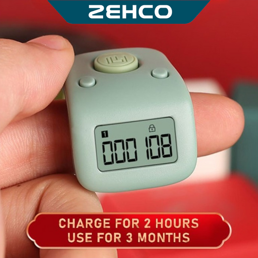 Zehco Digital Tasbih Counter Tally Counter with LED Display USB Rechargeable Mini Prayer Counter Clicker Tasbih Jari 计数器