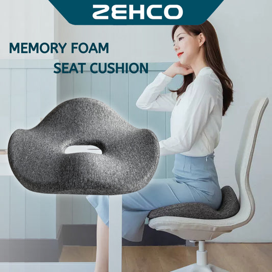 Leravan Memory Foam Seat Cushion Chair Sciatica Pain Relief Breathable Office Chair Cushion Kerusi 椅子坐垫