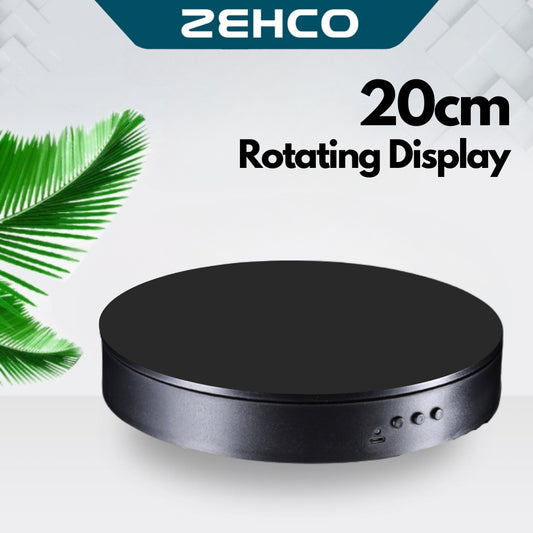20cm Rotating Display Stand Product Rotation Display 360 Electric Turntable Display Max Load <5kg 电动转盘展示台
